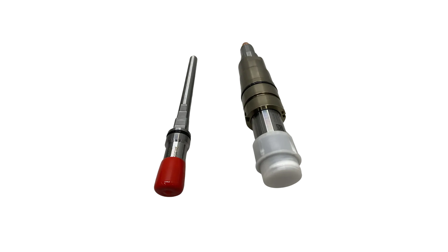 Cummins 2897320 fuel injector and nozzle opposite angle view
