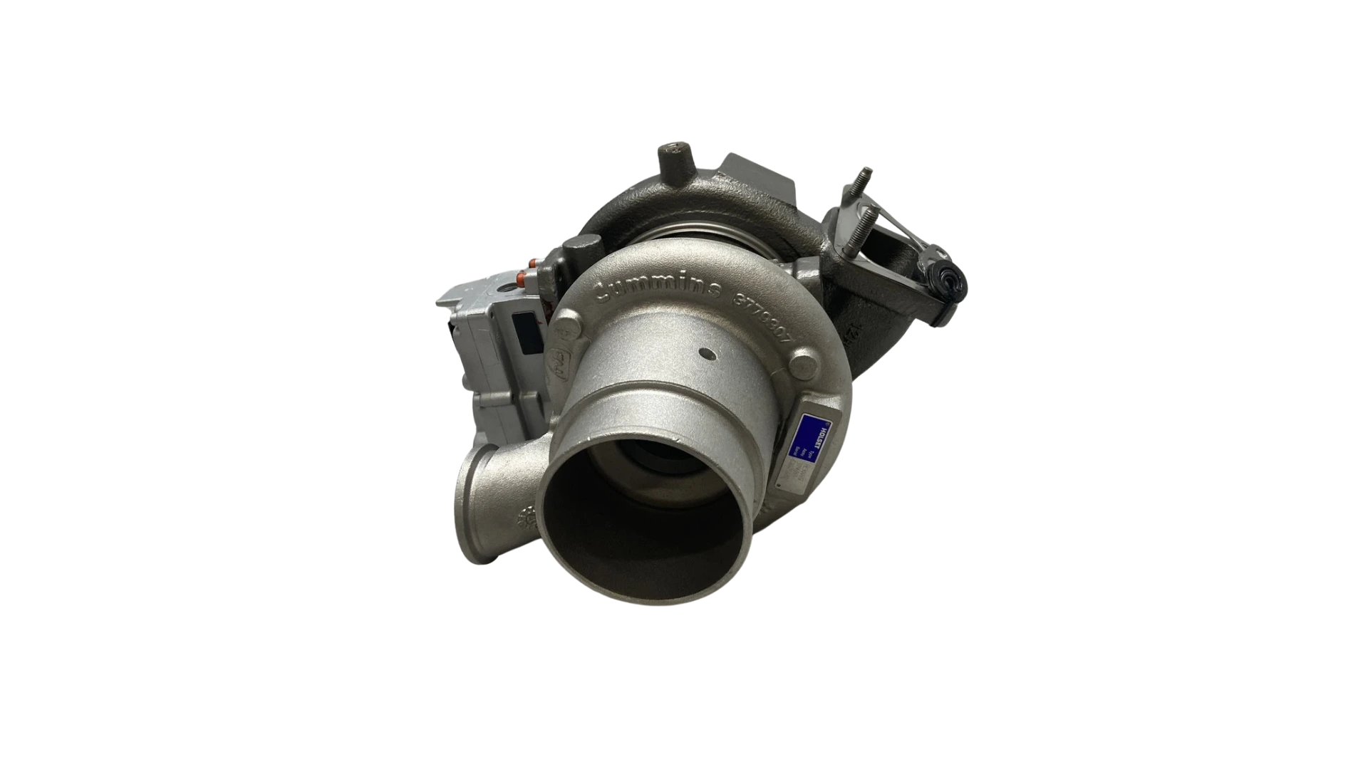 Cummins 3796069 VGT turbocharger compressor inlet angle view