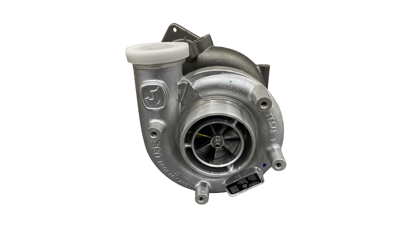 John Deere DZ103624 turbocharger turbine housing view