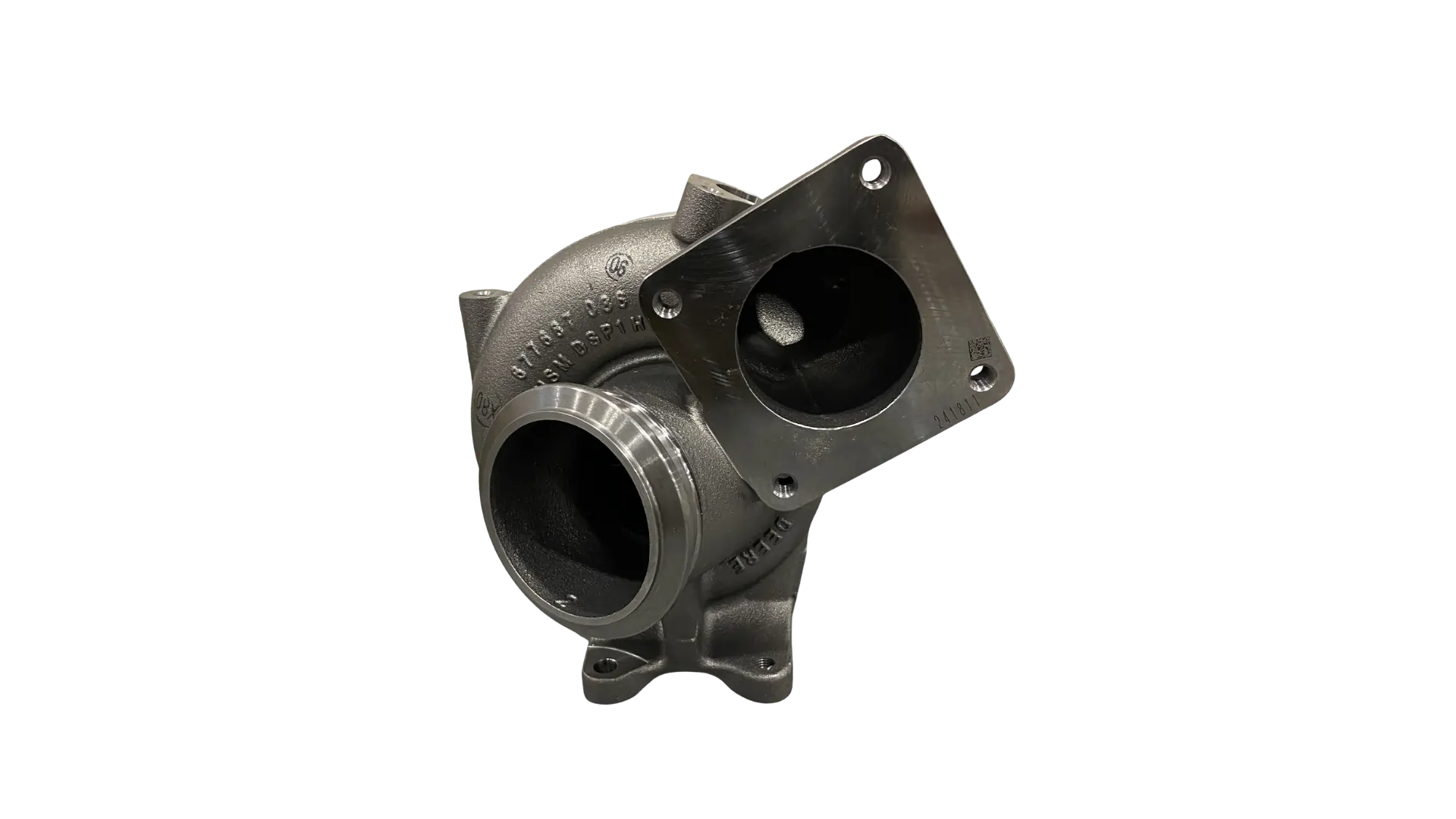 John Deere DZ103624 turbocharger rear angle view