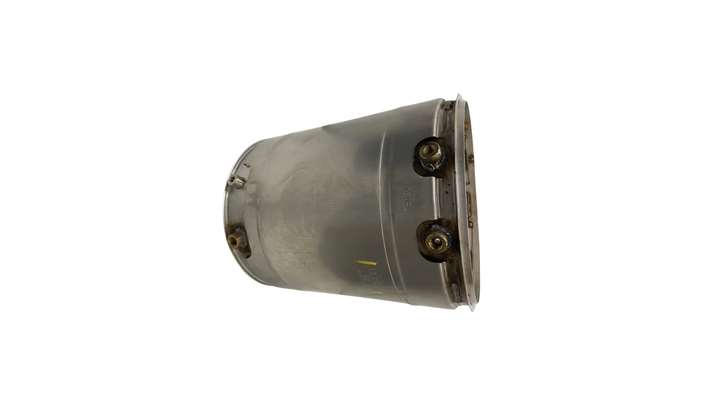 Cummins 5289769 diesel particulate filter DPF front angle view