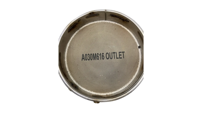 Cummins 5289769 diesel particulate filter DPF outlet face view