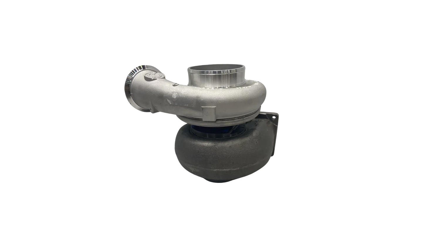 Detroit Diesel 23518588 turbocharger side profile view