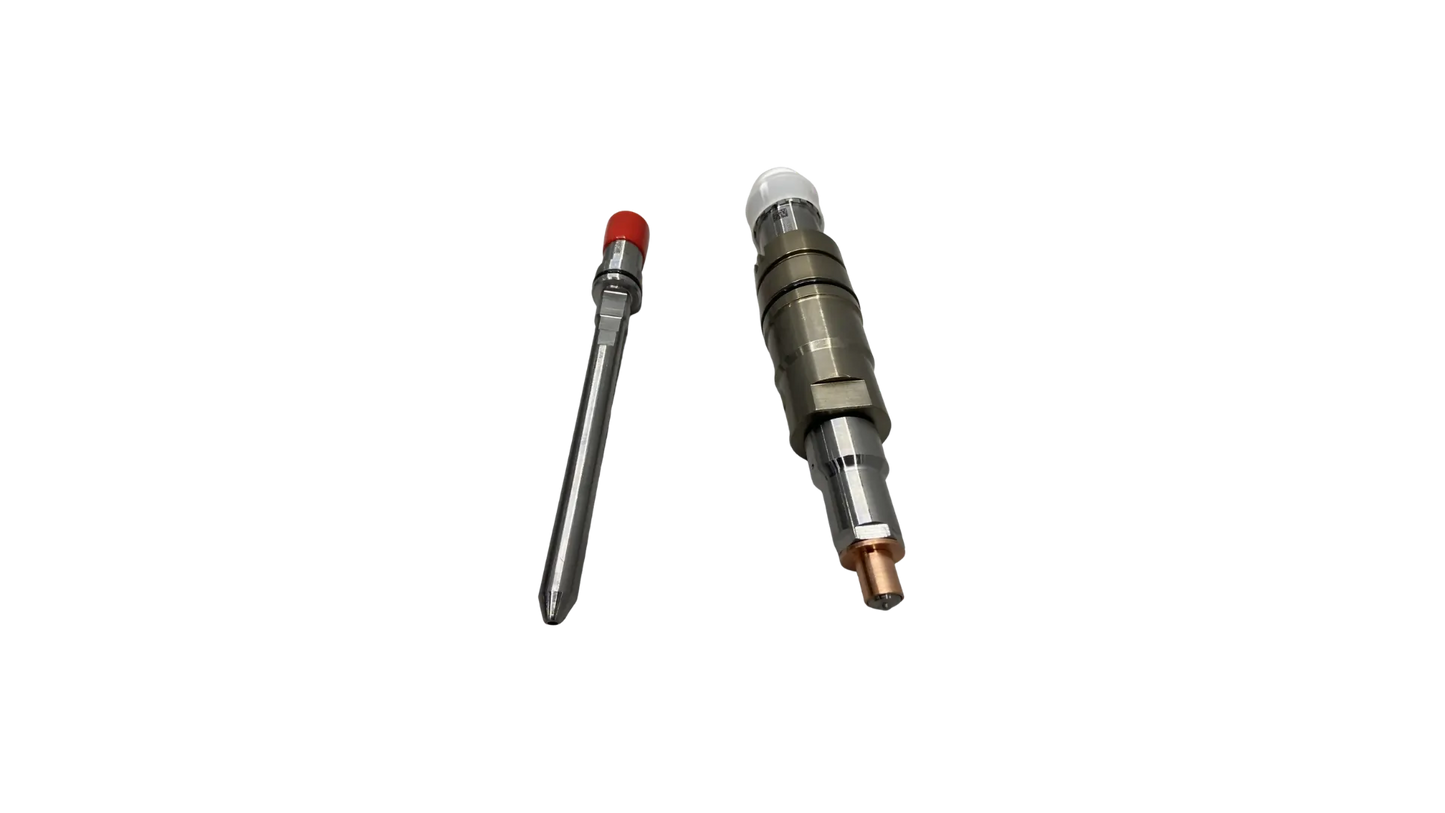 Cummins 2897320 fuel injector and nozzle front angle view
