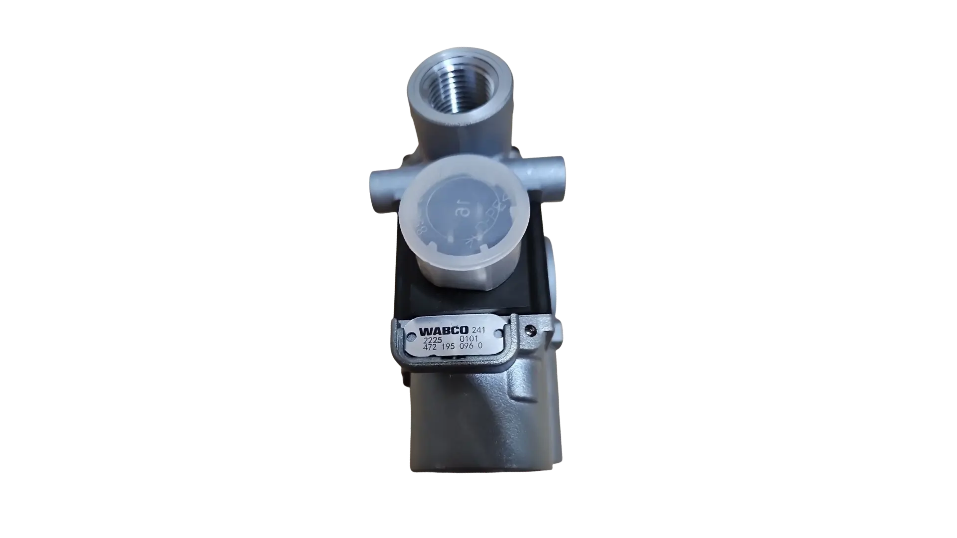 Wabco 4721950960 ABS solenoid modulator valve front port view