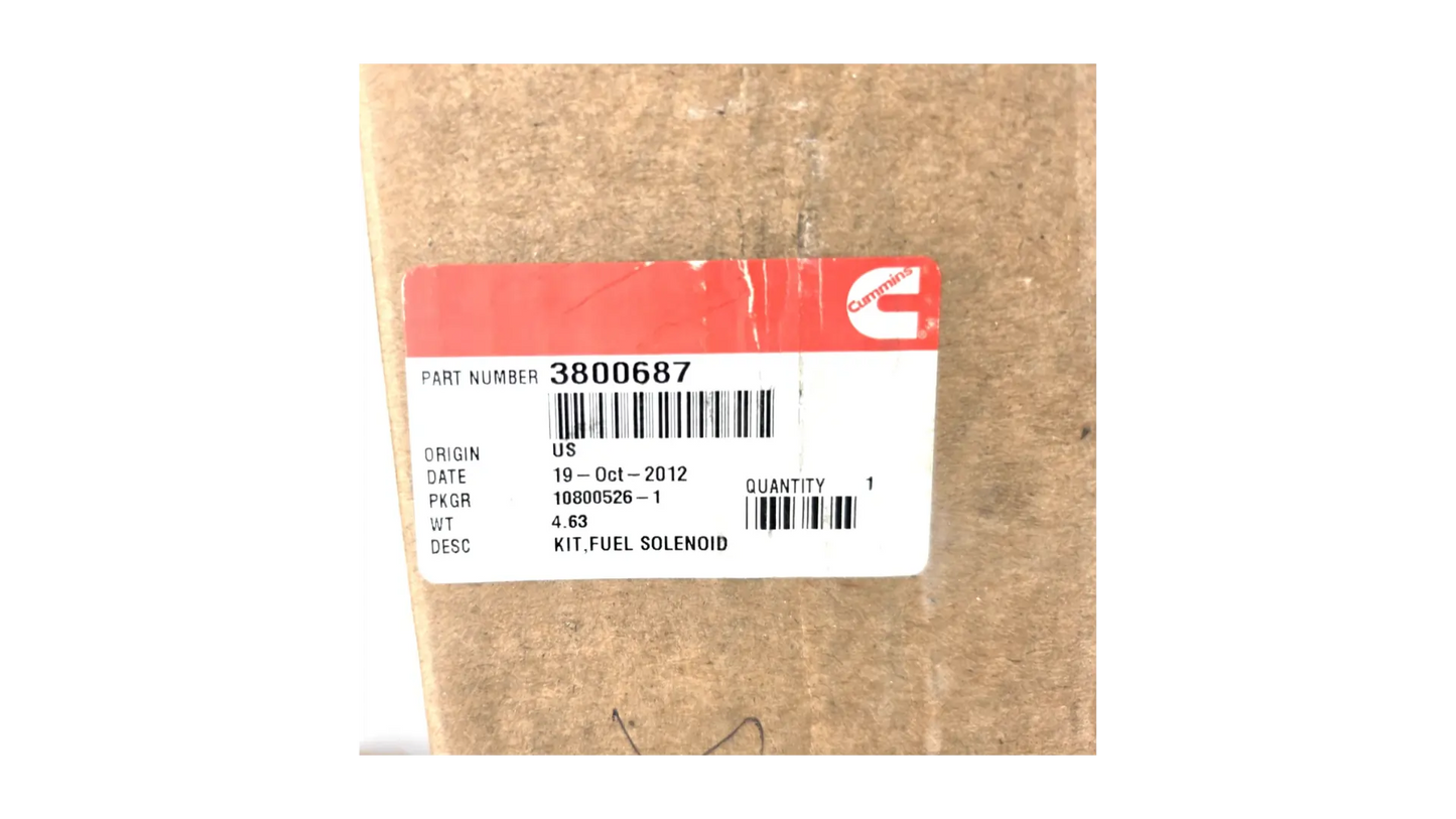 3800687 - Fuel Shutoff Solenoid For Cummins B Series