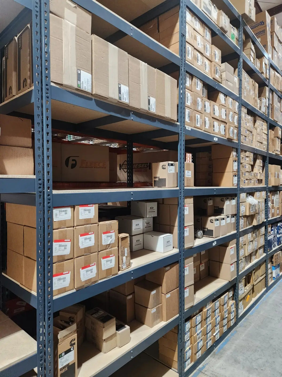 Stocked Warehouse Racks