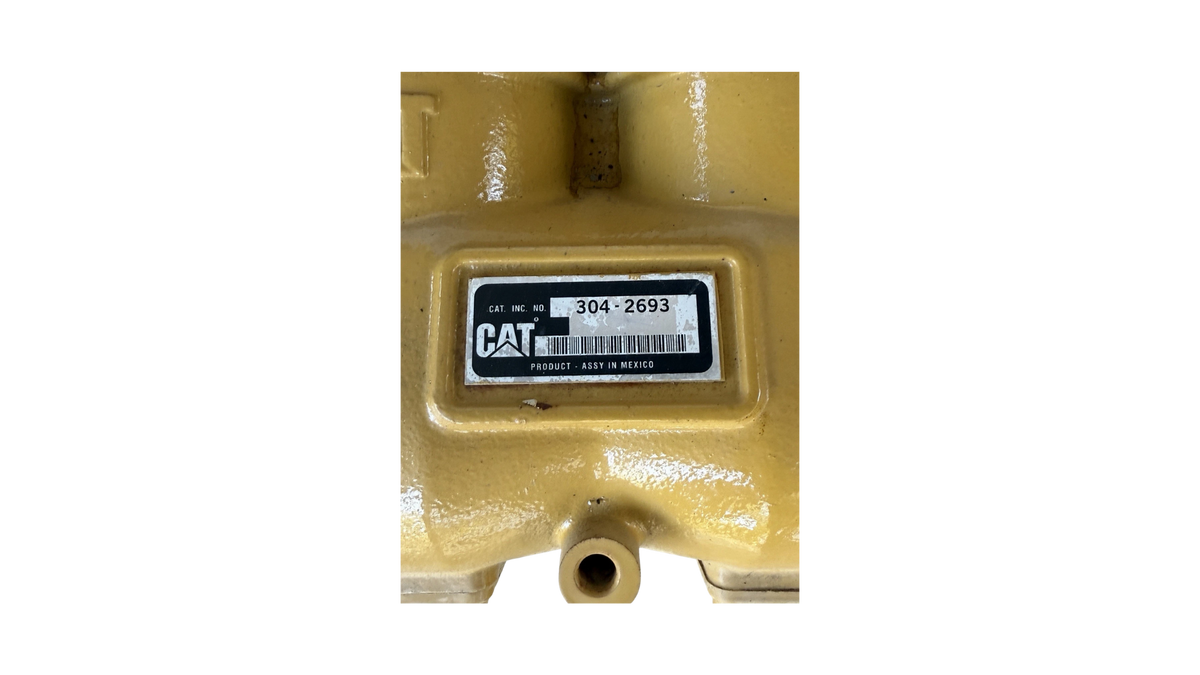 Buy wp20252 - Genuine CAT Twin Cylinder Air Brake Compressor C18/C15 - tab side view - wisentpartscenter.com